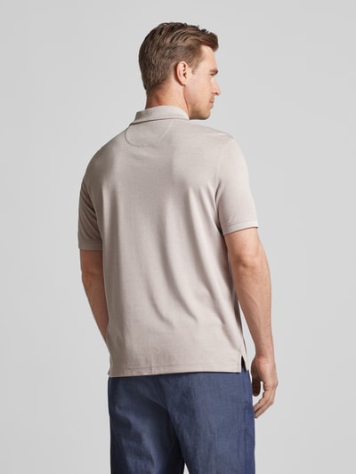 bugatti Regular fit poloshirt met borstzak Beige - 5