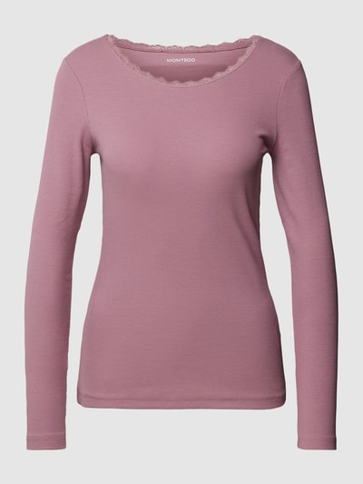 Montego Longsleeve mit Rundhalsausschnitt Mauve 2