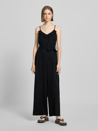 Only Kombinezon o kroju regular fit z regulowanymi, cienkimi ramiączkami model ‘CALI’ Czarny 1