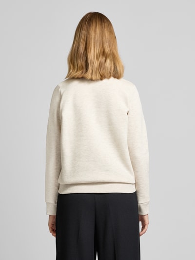 G&C Sweatshirt mit Rundhalsausschnitt Beige Melange 5