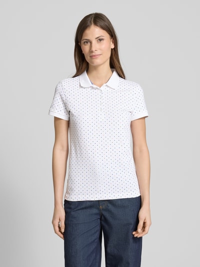 Christian Berg Woman Regular fit poloshirt met structuurmotief Wit - 4