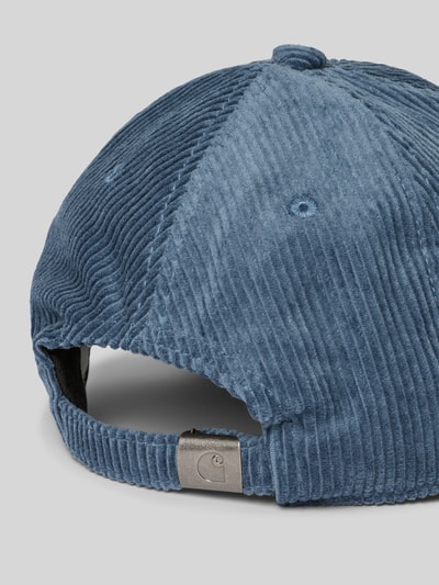 Carhartt Work In Progress Czapka z daszkiem z wyhaftowanym logo Lodowy błękitny 3