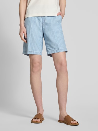 Brax Shorts mit elastischem Bund und Tunnelzug Modell 'MAINE' Hellblau 4