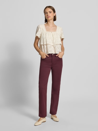 Levi's® 300 Straight Fit Jeans aus Baumwoll-Mix mit Viskose-Anteil Modell '314 SHAPING STRAIGHT' Bordeaux 1