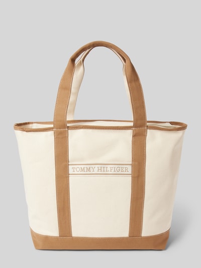 Tommy Hilfiger Strandtasche aus Baumwolle Beige 2