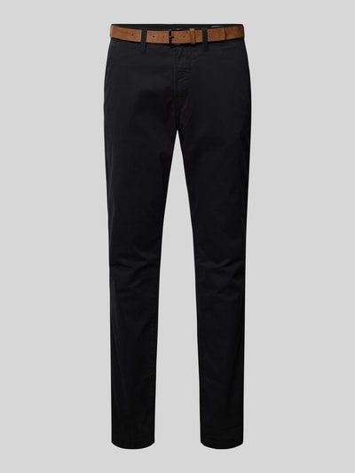 Tom Tailor Denim Slim Fit Chino mit Gürtel Black 2