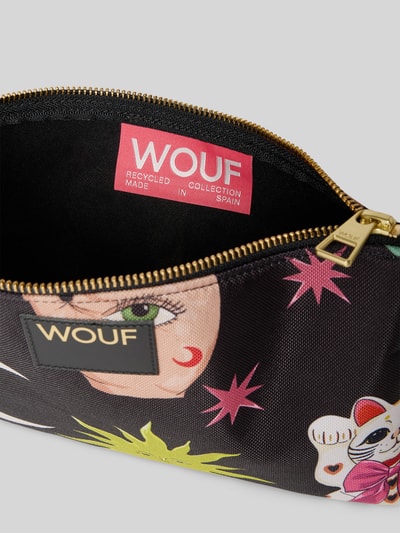 WOUF Kosmetiktasche mit Logo-Patch Modell 'Fortuna' Black 3
