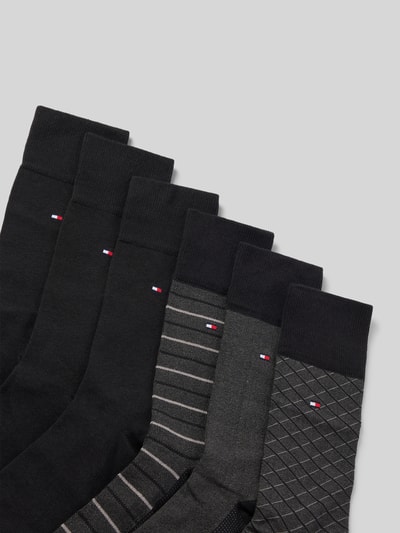 Tommy Hilfiger Skarpety z mieszanki bawełny w zestawie 6 szt. Czarny 2