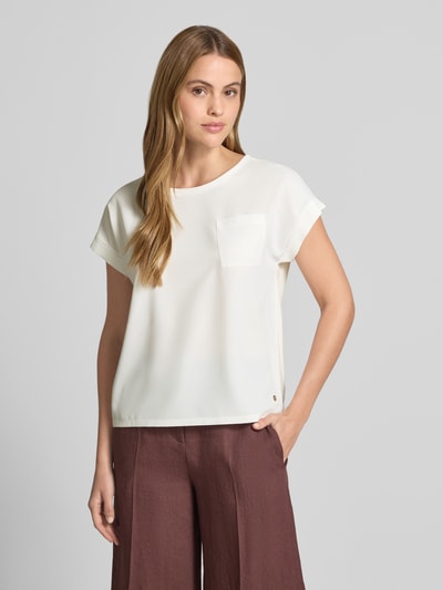 monari Blusenshirt mit verlängertem Rücken und Brusttasche Offwhite 4