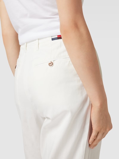 Tommy Hilfiger Broek van zuiver katoen met bandplooien Wit - 3