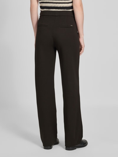 TONI Broek met paspelzakken aan de achterkant, model 'Jenny' Donkerbruin - 5