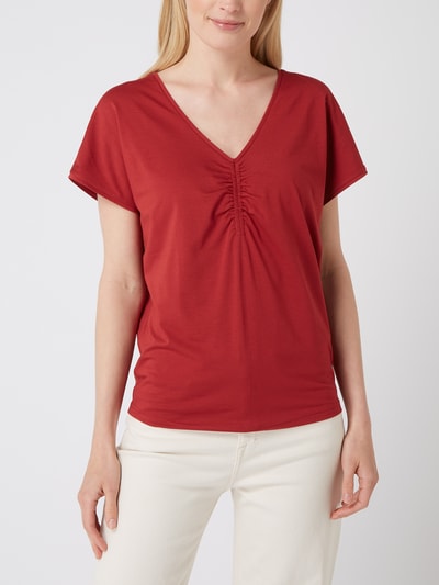 Gerry Weber T-Shirt mit Baumwoll-Anteil  Dunkelrot 4