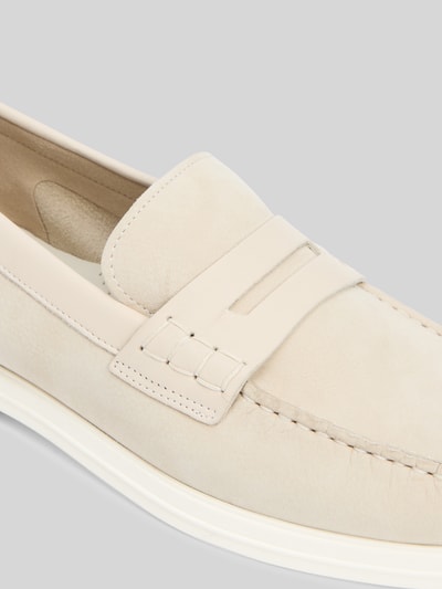 Tommy Hilfiger Instappers van echt leer Beige - 4