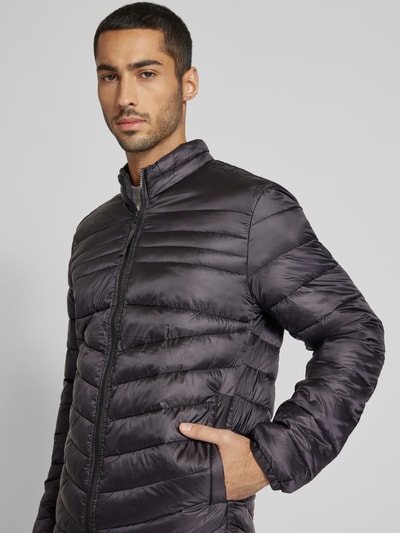 Jack & Jones Steppjacke mit Stehkragen Modell 'EHERO' Black 3