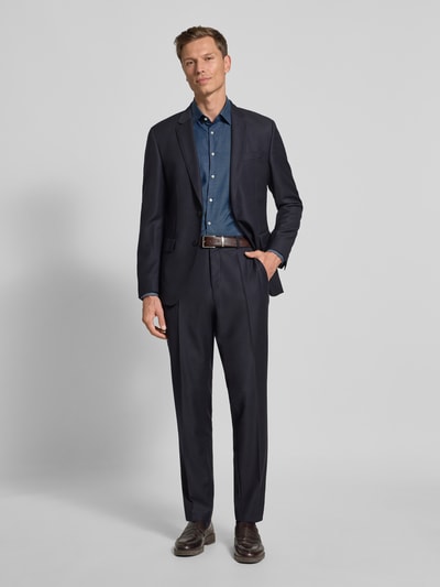 Jake*s Slim Fit Business-Hemd mit Kentkragen Bleu 1