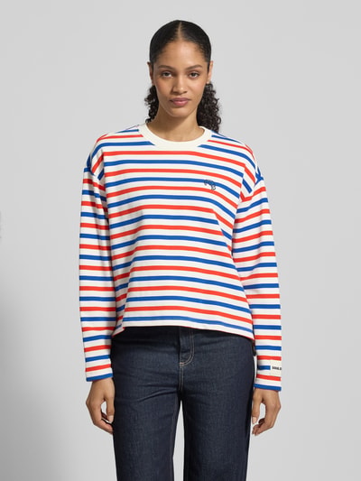 Smith and Soul Boxy fit sweatshirt met ronde hals en stitching Koningsblauw - 4