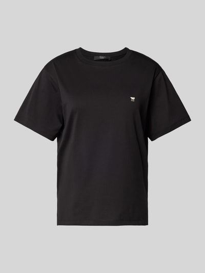 Weekend Max Mara T-Shirt mit Logo-Stitching Modell 'VENACO' BLACK 2