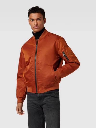 CK Calvin Klein Bomberjack met steekzakken, model 'LIGHTWEIGHT HERO' Terracotta - 4