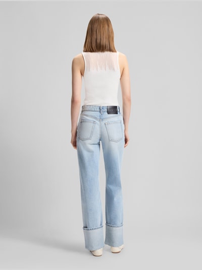 HUGO Slim Fit Top aus Viskose-Mix Modell 'Sieffy' Offwhite 5