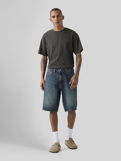 Levi's® Wide Leg Bermuda mit 5-Pocket-Design Dunkelblau 4