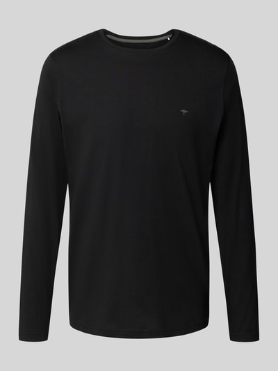Fynch-Hatton Bluzka z długim rękawem i detalem z logo Czarny 2
