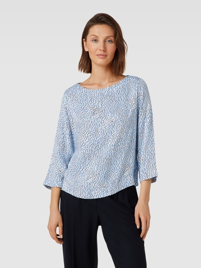 s.Oliver BLACK LABEL Bluse mit Allover-Muster Hellblau 4