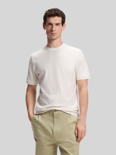 BOSS Regular Fit T-Shirt aus reiner Baumwolle Modell 'H-THOMPSON 321' Offwhite 4