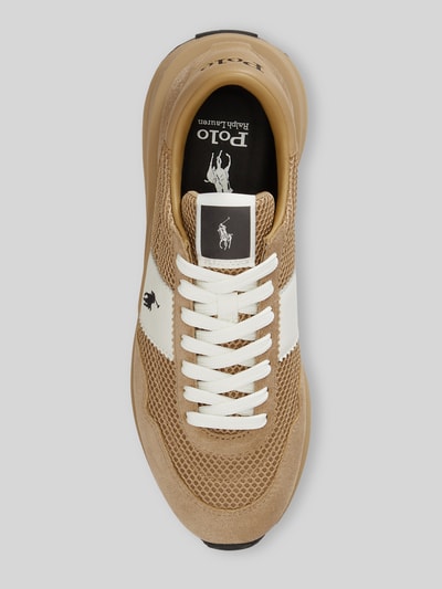 Polo Ralph Lauren Sneaker aus echtem Rindvelours mit Logo-Stitching Camel 3