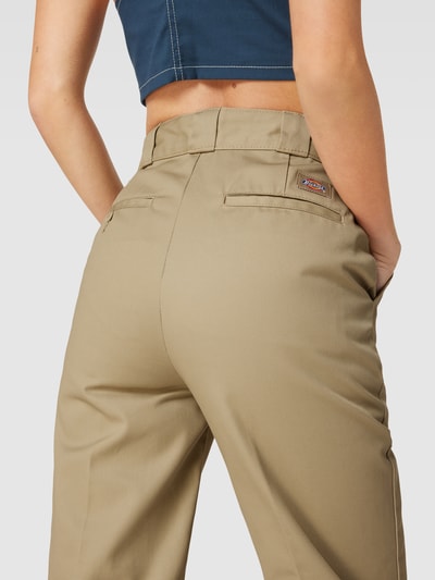 Dickies Korte stoffen broek met labeldetail, model 'THE PHOENIX' Beige - 3