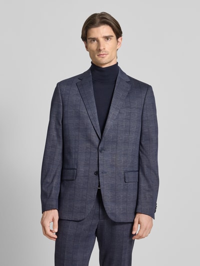 Christian Berg Men Regular Fit 2-Knopf-Sakko mit Pattentaschen Blau 4