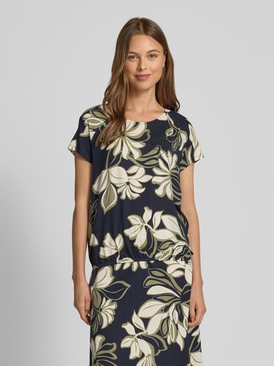 Betty Barclay T-shirt z okrągłym dekoltem i obszyciem ozdobnymi kamieniami Granatowy 4