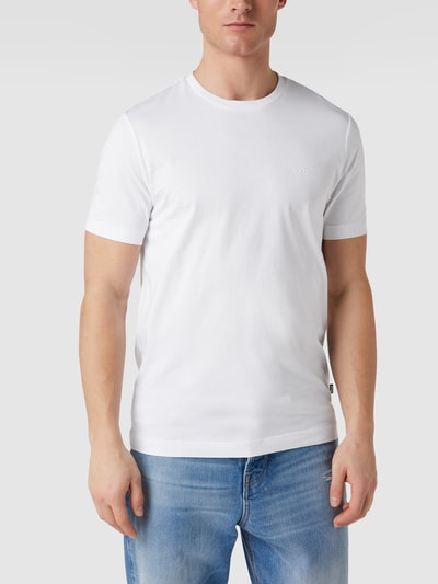 BOSS T-Shirt aus Baumwolle Modell 'Thompson' Weiss 4