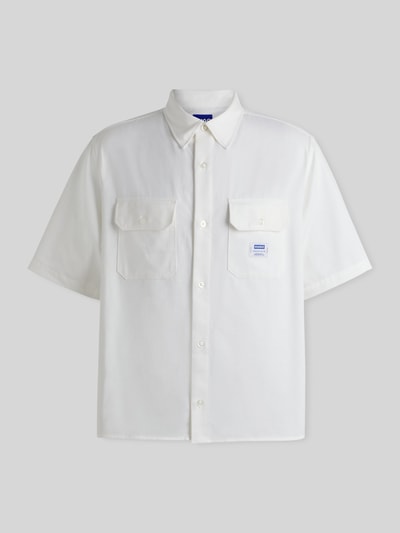 HUGO Blue Oversize koszula casual z czystej bawełny model 'Ekyno' Biały 2