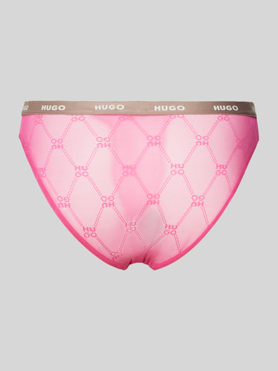 HUGO Slip mit elastischem Label-Bund Modell 'Sporty' Pink 3