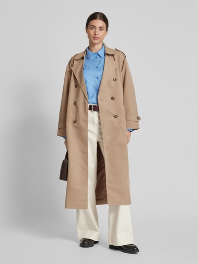 Vero Moda Taillierter Trenchcoat mit Riegeln Modell 'CHLOE' Sand 1