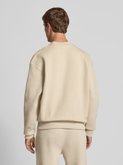 Pegador Oversized Sweatshirt mit Logo-Stitching und Rundhalsausschnitt Ecru 5