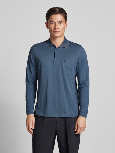 RAGMAN Shirt met lange mouwen met polokraag Marineblauw - 4