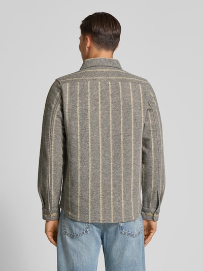 Les Deux Regular fit overhemdjack met wol, model 'Lennon' Middengrijs - 5