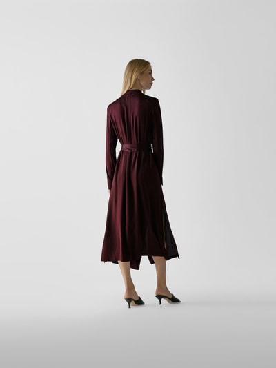 Forte Forte Midikleid mit Reverskragen Schokobraun 5