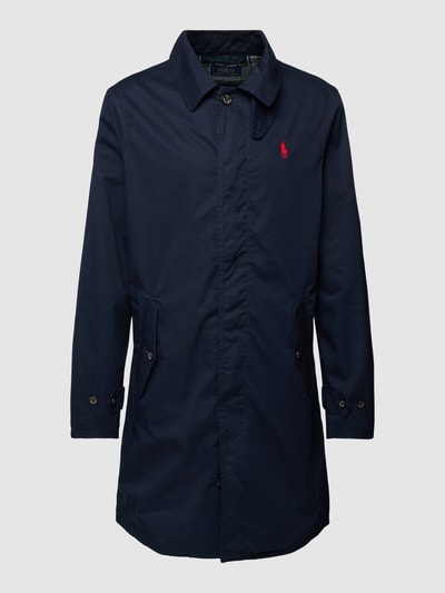 Polo Ralph Lauren Lange jas met platte kraag, model 'WALKING' Marineblauw - 2