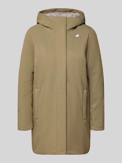 K-WAY Regular Fit Mantel mit Logo-Applikation Modell 'SOPHIE' Dunkelgruen 1