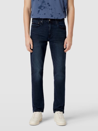 Levi's® Slim Fit Jeans mit Label-Details Modell "511 CHICKEN OF THE WOODS" Dunkelblau 4