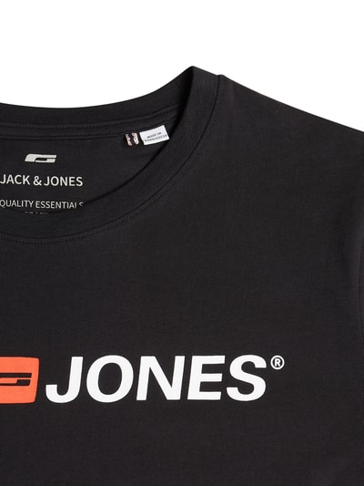 Jack & Jones T-shirt z nadrukiem z logo model ‘CORP’ Czarny 2