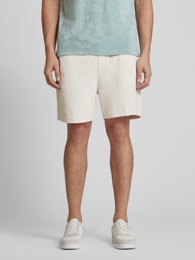 Strellson Sweatshorts met structuurmotief, model 'Joseph' Lichtgrijs - 4