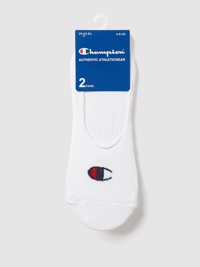 Champion Füßlinge mit Logo-Detail Weiss 3