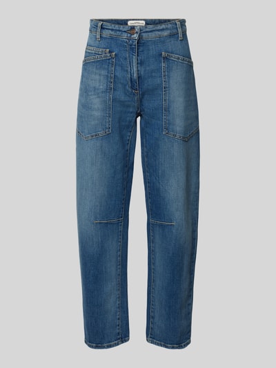 Cambio Straight Leg Jeans mit Ziernähten Modell 'OCEAN' Blau 2