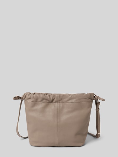 LIEBESKIND BERLIN Torba na długim pasku ze skóry naturalnej model ‘Lya’ Szarobrązowy 4