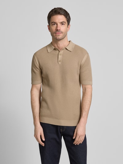 JOOP! Jeans Slim Fit Poloshirt mit Polokragen Beige 4