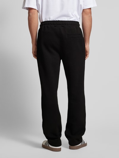 Pegador Wide Leg Sweatpants mit Strukturmuster Modell 'VEAL' Black 5