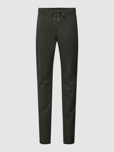 Profuomo Regular fit broek van lyocellmix Donkergroen - 2